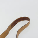 CELINE Macadam Canvas Shoulder Bag PVC Beige Gold Auth 196251-8