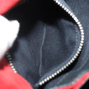 Miu Miu Shoulder Bag Suede Leather Red Black Auth 196252A-23