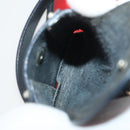 Miu Miu Shoulder Bag Suede Leather Red Black Auth 196252A-25