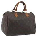 LOUIS VUITTON Monogram Speedy 30 Hand Bag M41526 LV Auth 196255-1
