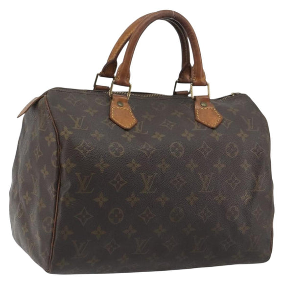 LOUIS VUITTON Monogram Speedy 30 Hand Bag M41526 LV Auth 196255