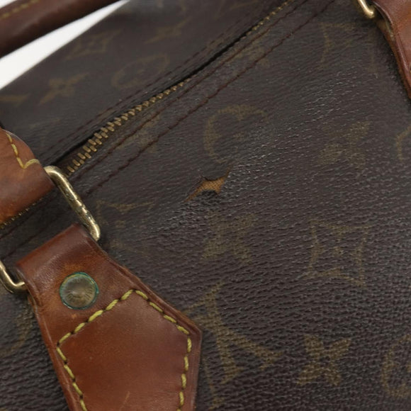 LOUIS VUITTON Monogram Speedy 30 Hand Bag M41526 LV Auth 196255
