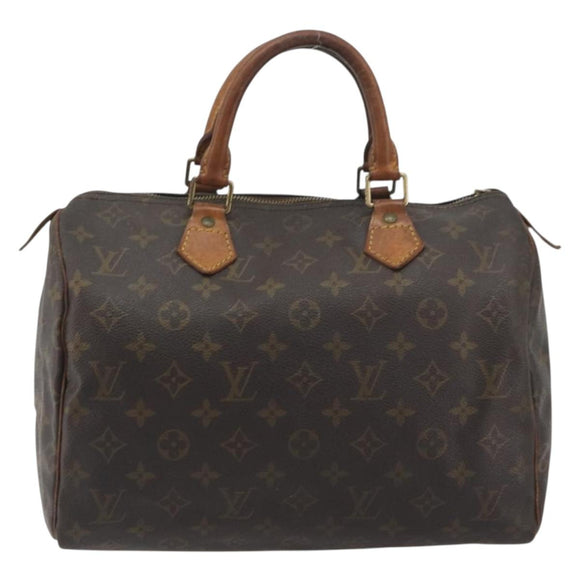 LOUIS VUITTON Monogram Speedy 30 Hand Bag M41526 LV Auth 196255