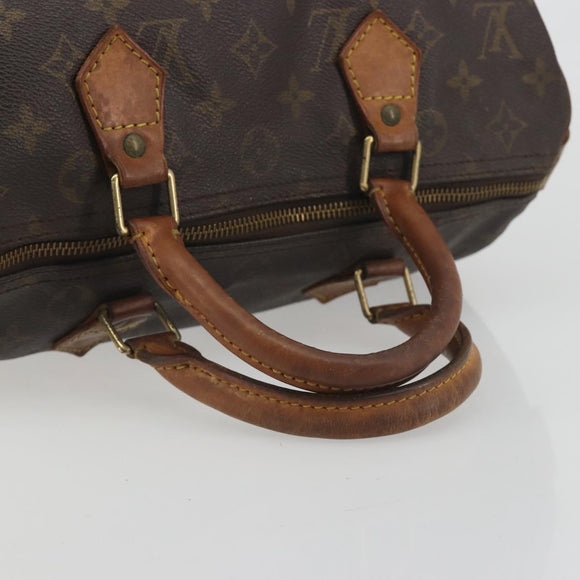 LOUIS VUITTON Monogram Speedy 30 Hand Bag M41526 LV Auth 196255