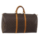 LOUIS VUITTON Monogram Keepall 55 Boston Bag M41424 LV Auth 196259-1