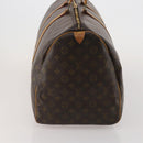 LOUIS VUITTON Monogram Keepall 55 Boston Bag M41424 LV Auth 196259-4