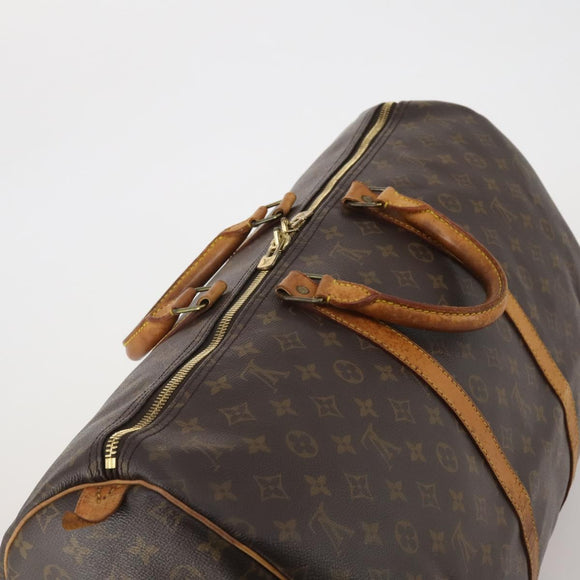 LOUIS VUITTON Monogram Keepall 55 Boston Bag M41424 LV Auth 196259