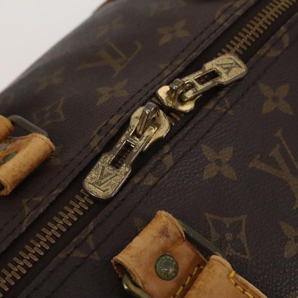 LOUIS VUITTON Monogram Keepall 55 Boston Bag M41424 LV Auth 196261
