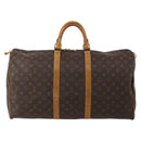 LOUIS VUITTON Monogram Keepall 55 Boston Bag M41424 LV Auth 196261-2