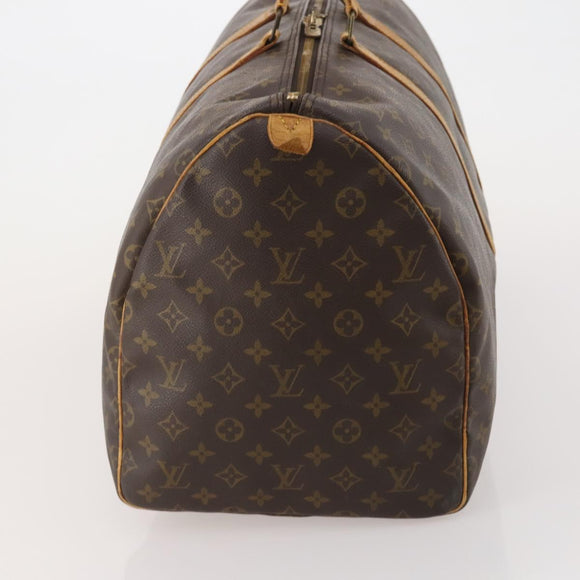 LOUIS VUITTON Monogram Keepall 55 Boston Bag M41424 LV Auth 196261