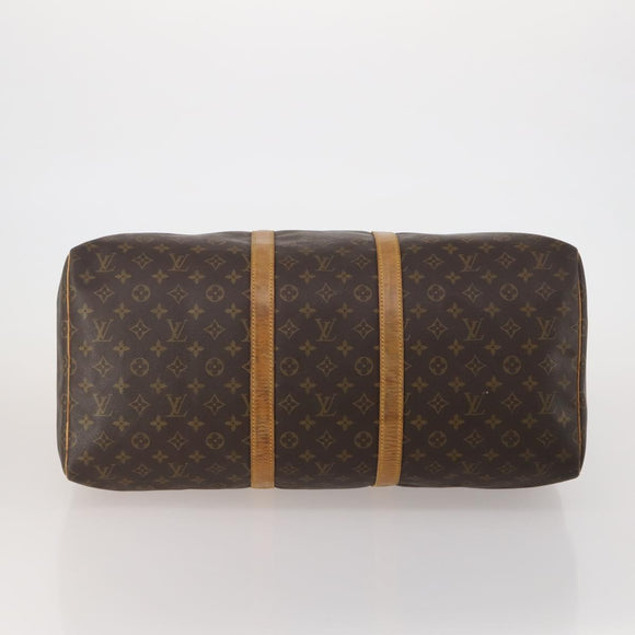 LOUIS VUITTON Monogram Keepall 55 Boston Bag M41424 LV Auth 196261