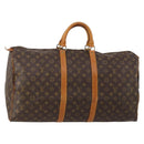 LOUIS VUITTON Monogram Keepall 55 Boston Bag M41424 LV Auth 196262A-1