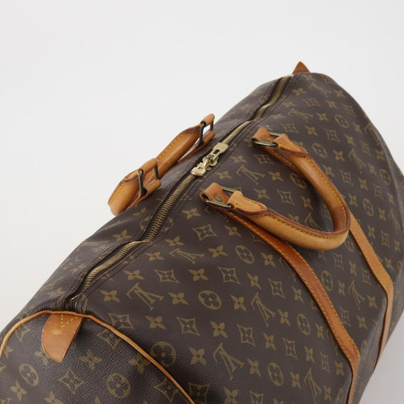LOUIS VUITTON Monogram Keepall 55 Boston Bag M41424 LV Auth 196262A
