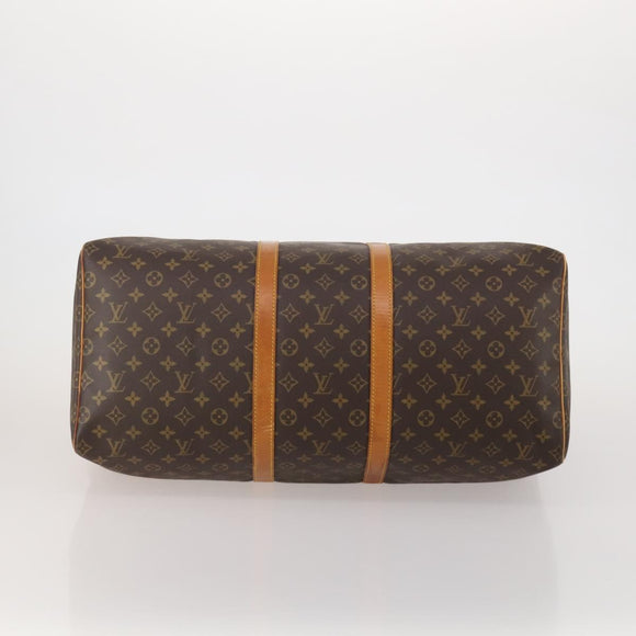 LOUIS VUITTON Monogram Keepall 55 Boston Bag M41424 LV Auth 196262A