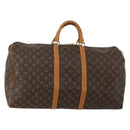 LOUIS VUITTON Monogram Keepall 55 Boston Bag M41424 LV Auth 196263A-1