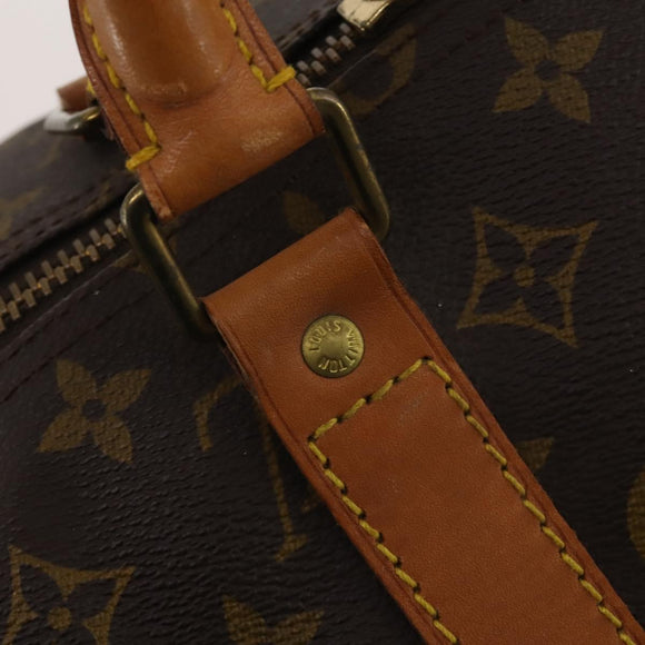 LOUIS VUITTON Monogram Keepall 55 Boston Bag M41424 LV Auth 196263A