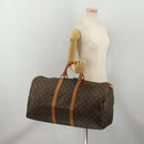 LOUIS VUITTON Monogram Keepall 55 Boston Bag M41424 LV Auth 196263A-21