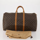 LOUIS VUITTON Monogram Keepall 55 Boston Bag M41424 LV Auth 196263A-22