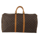 LOUIS VUITTON Monogram Keepall 55 Boston Bag M41424 LV Auth 196263A-3