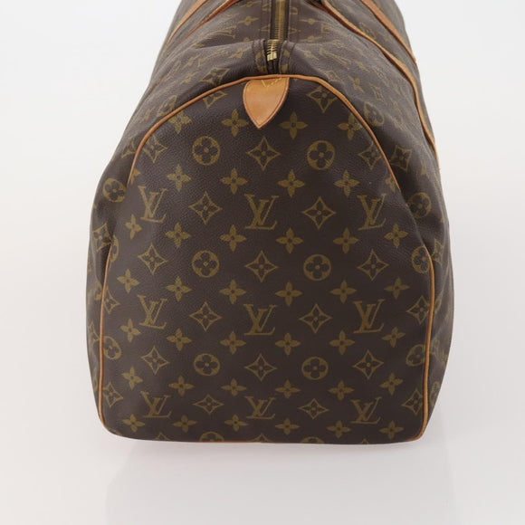LOUIS VUITTON Monogram Keepall 55 Boston Bag M41424 LV Auth 196263A
