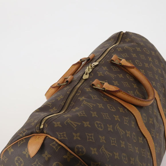 LOUIS VUITTON Monogram Keepall 55 Boston Bag M41424 LV Auth 196263A