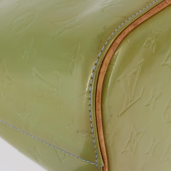 LOUIS VUITTON Monogram Vernis Houston Hand Bag Baby Blue M91005 LV Auth 196264