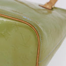 LOUIS VUITTON Monogram Vernis Houston Hand Bag Baby Blue M91005 LV Auth 196264-13
