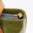 LOUIS VUITTON Monogram Vernis Houston Hand Bag Baby Blue M91005 LV Auth 196264-16