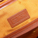 MCM Logogram Vicetos Mini Boston Bag PVC Leather 2way Brown Gold Auth 196266A-23