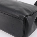 Salvatore Ferragamo Vala Tote Bag Leather Black Gold Auth 196268-9