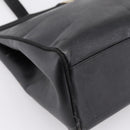 Salvatore Ferragamo Vala Tote Bag Leather Black Gold Auth 196268-14