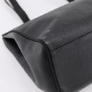 Salvatore Ferragamo Vala Tote Bag Leather Black Gold Auth 196268-16