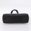 Salvatore Ferragamo Vala Tote Bag Leather Black Gold Auth 196268-5
