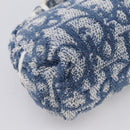 Christian Dior Trotter Canvas Hand Bag pile Blue Auth 196270A-16