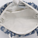 Christian Dior Trotter Canvas Hand Bag pile Blue Auth 196270A-12