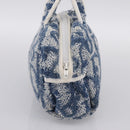 Christian Dior Trotter Canvas Hand Bag pile Blue Auth 196270A-3