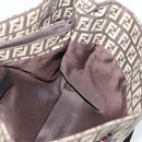 FENDI Zucchino Canvas Hand Bag Brown Auth 196271A-18