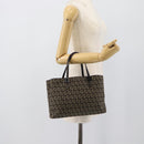 FENDI Zucchino Canvas Hand Bag Brown Auth 196271A-23