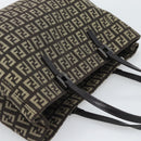 FENDI Zucchino Canvas Hand Bag Brown Auth 196271A-6