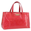 LOUIS VUITTON Monogram Vernis Wilshire PM Bag Rose Pop M93643 LV Auth 196272-1
