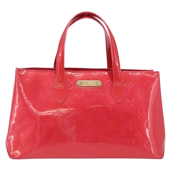 LOUIS VUITTON Monogram Vernis Wilshire PM Bag Rose Pop M93643 LV Auth 196272
