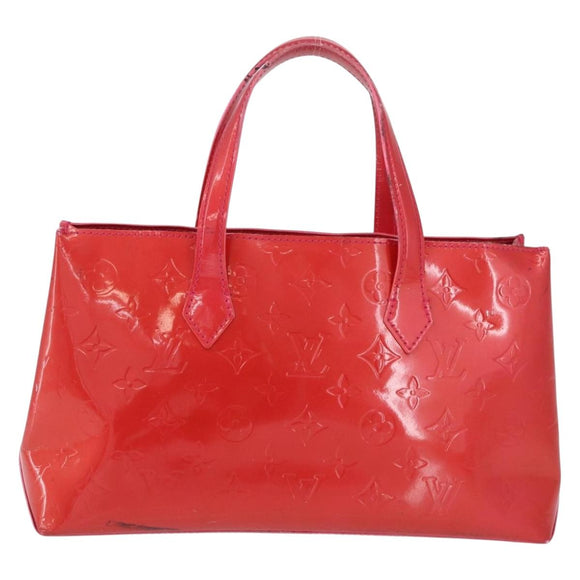 LOUIS VUITTON Monogram Vernis Wilshire PM Bag Rose Pop M93643 LV Auth 196272