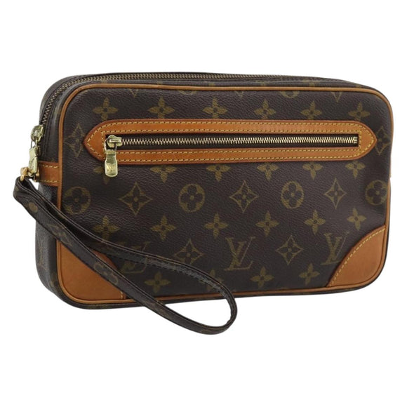 LOUIS VUITTON Monogram Marly Dragonne GM Clutch Bag M51825 LV Auth 196273