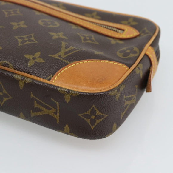 LOUIS VUITTON Monogram Marly Dragonne GM Clutch Bag M51825 LV Auth 196273
