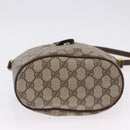 GUCCI GG Supreme Web Sherry Line Bag PVC Beige Gold 904 02 081 Auth 196276-9