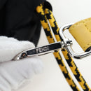 FENDI Pecan Canvas Pak Peking Shoulder Bag Nylon Silver Black Auth 196280M-11