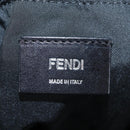 FENDI Pecan Canvas Pak Peking Shoulder Bag Nylon Silver Black Auth 196280M-18