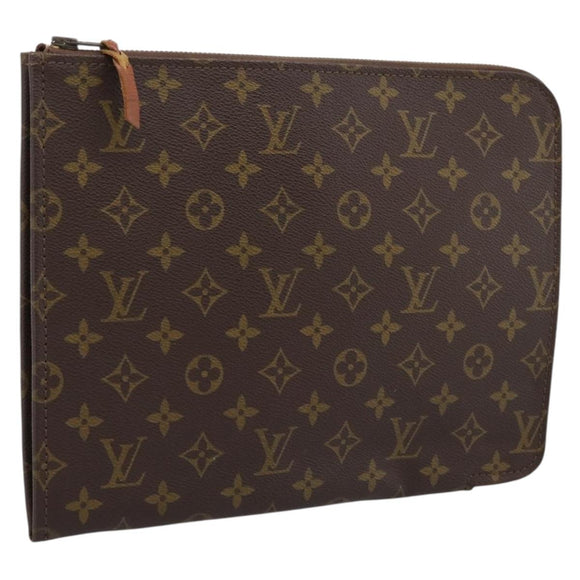 LOUIS VUITTON Monogram Posh Documents Briefcase M53457 LV Auth 196281