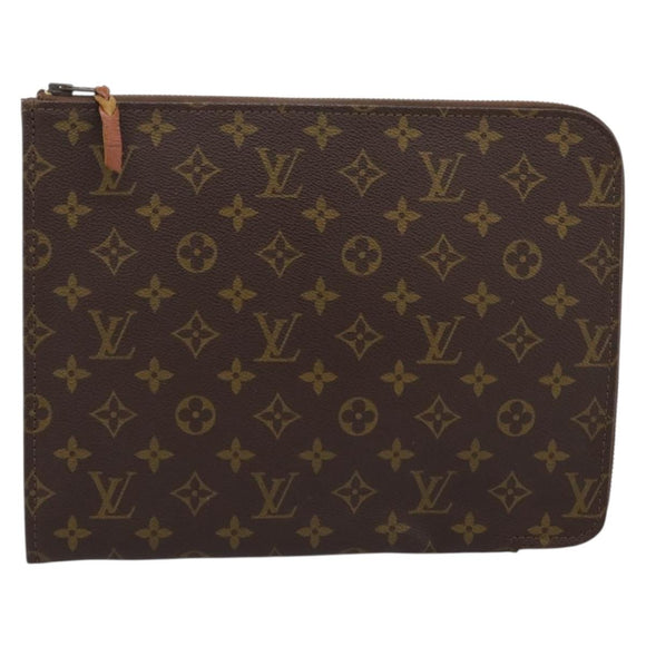 LOUIS VUITTON Monogram Posh Documents Briefcase M53457 LV Auth 196281