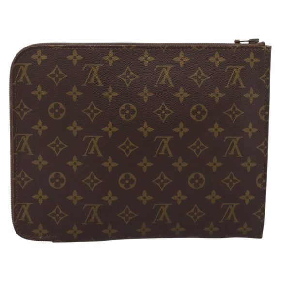 LOUIS VUITTON Monogram Posh Documents Briefcase M53457 LV Auth 196281